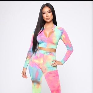 Tie Dye Pantsuit from Fashion Nova.
